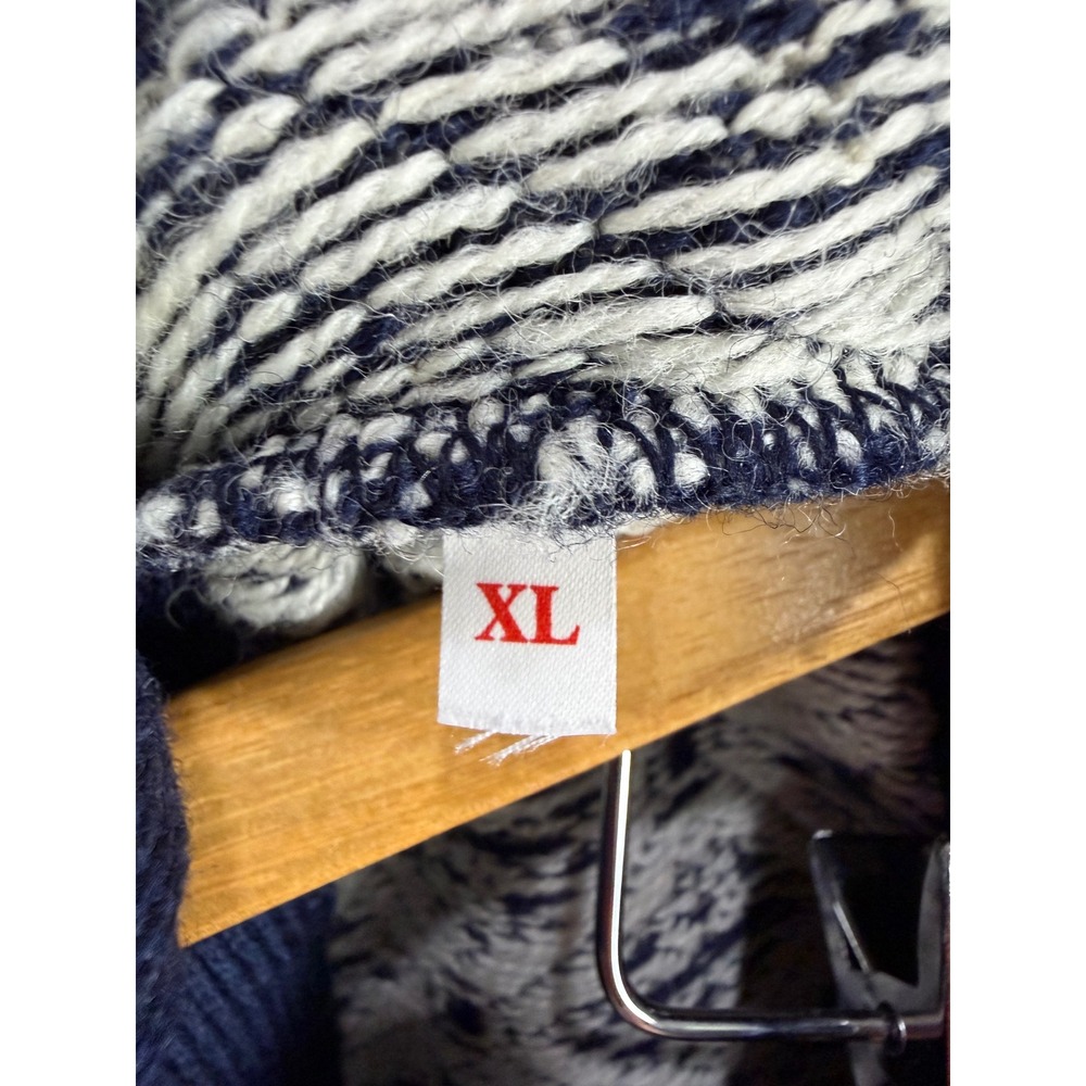 Telemark Style Skjæveland Cardigan Vest Mens XL Norway Wool Navy Blue Nordic - Picture 6 of 8